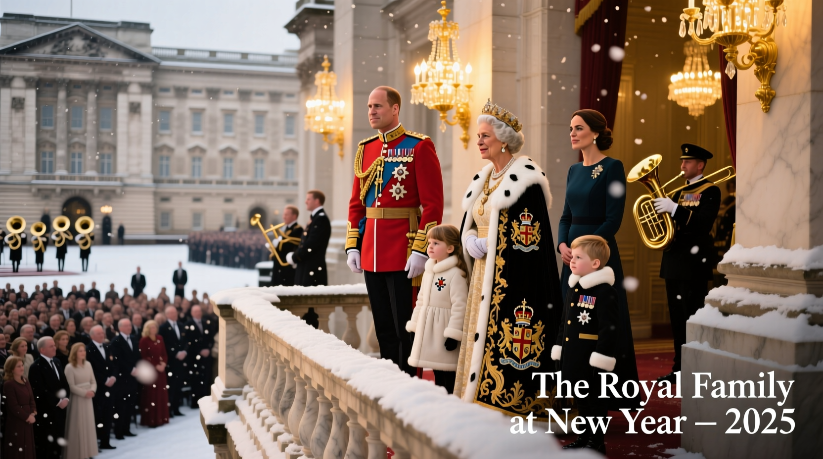 what do the royal family do at new year