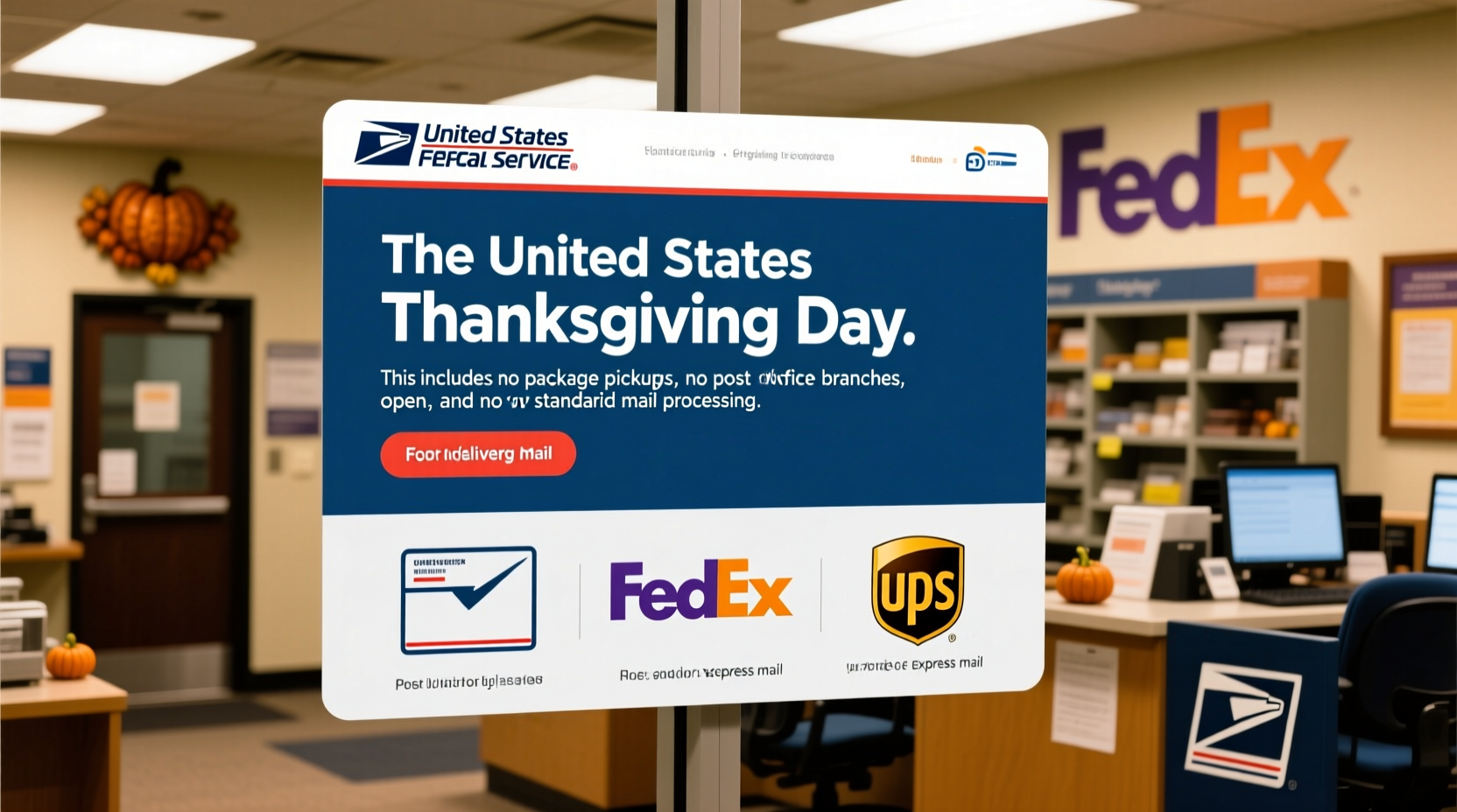 is usps open on thanksgiving day