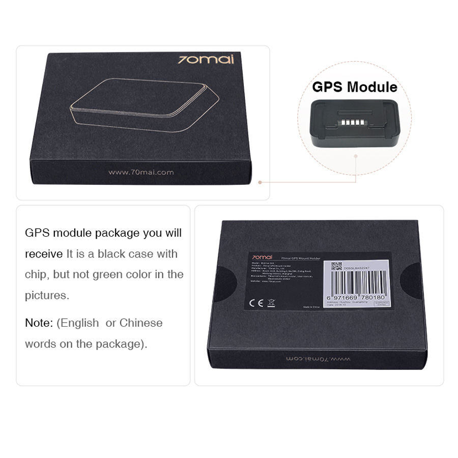 Global Xiaomi Youpin 70 Mai D03 GPS Module for 70 mai Dash Cam GPS ADAS function Video Recording