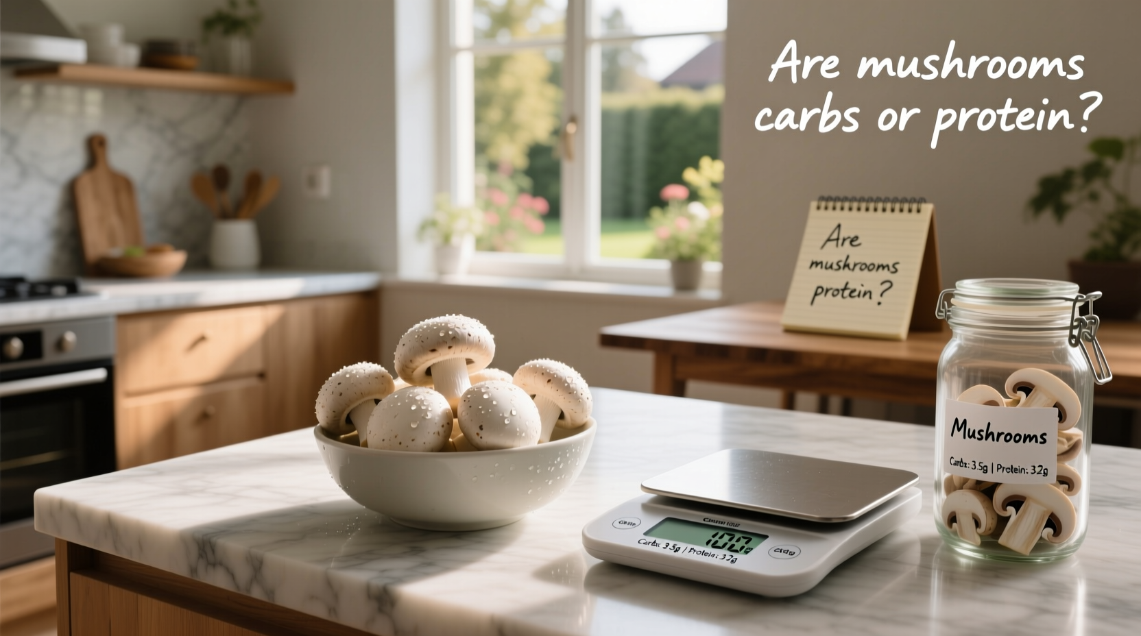 are mushrooms carbs or protein