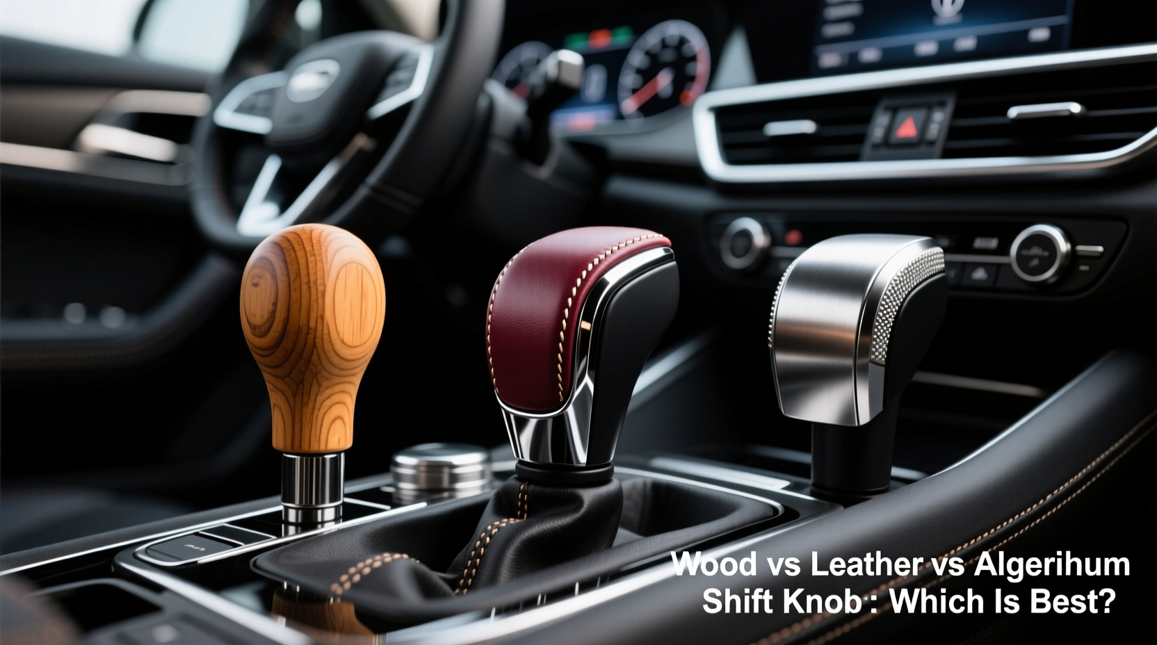 wooden vs leather vs aluminum knob