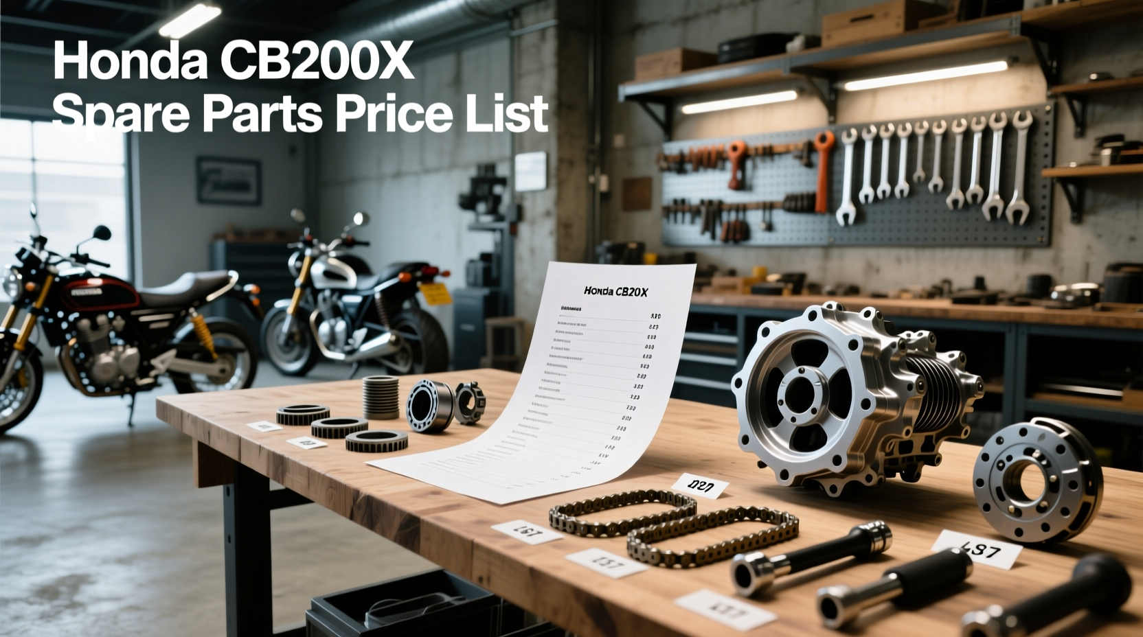 How to Find Honda CB200X Spare Parts Price List & Where to Buy