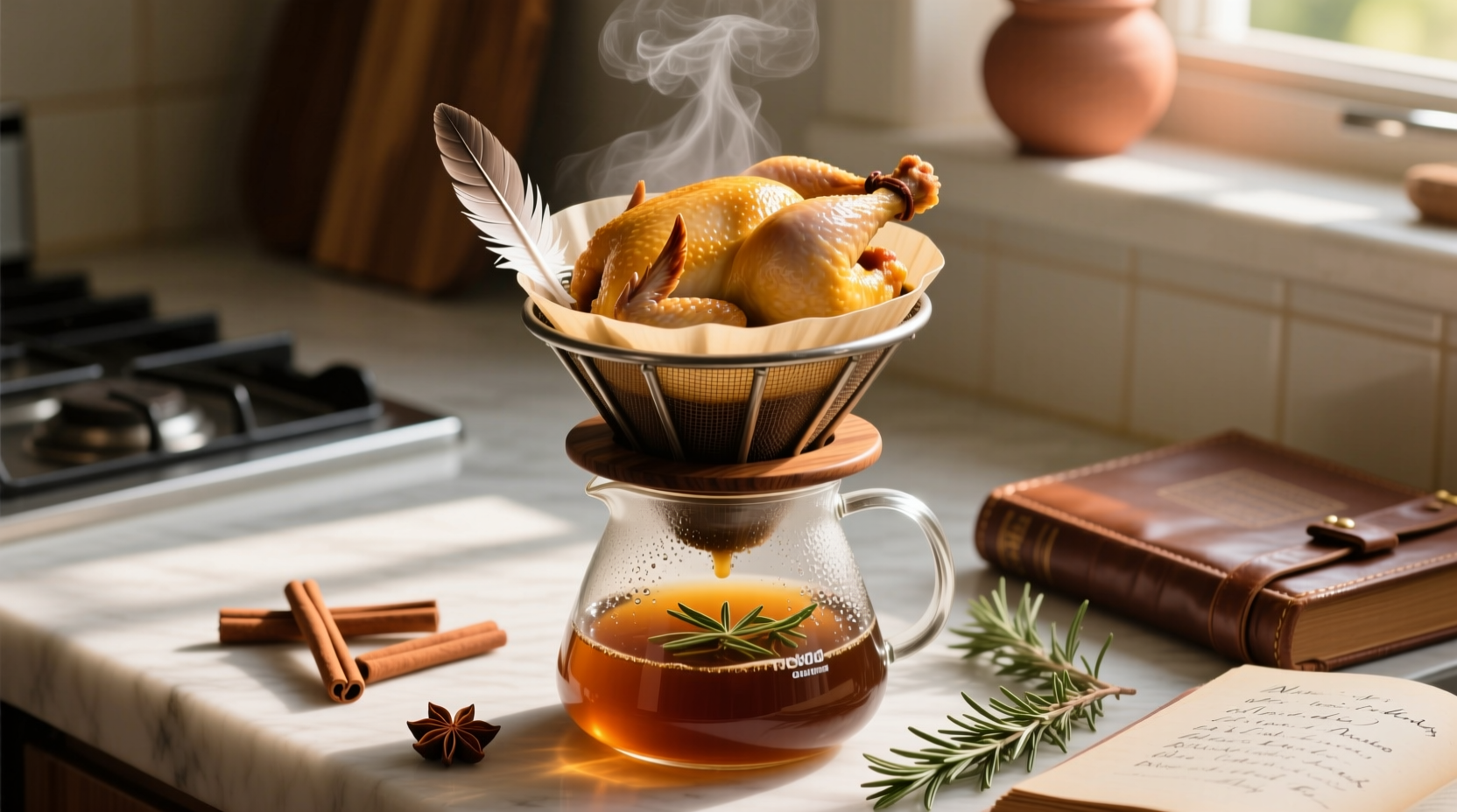 poach chicken in a drip coffee maker