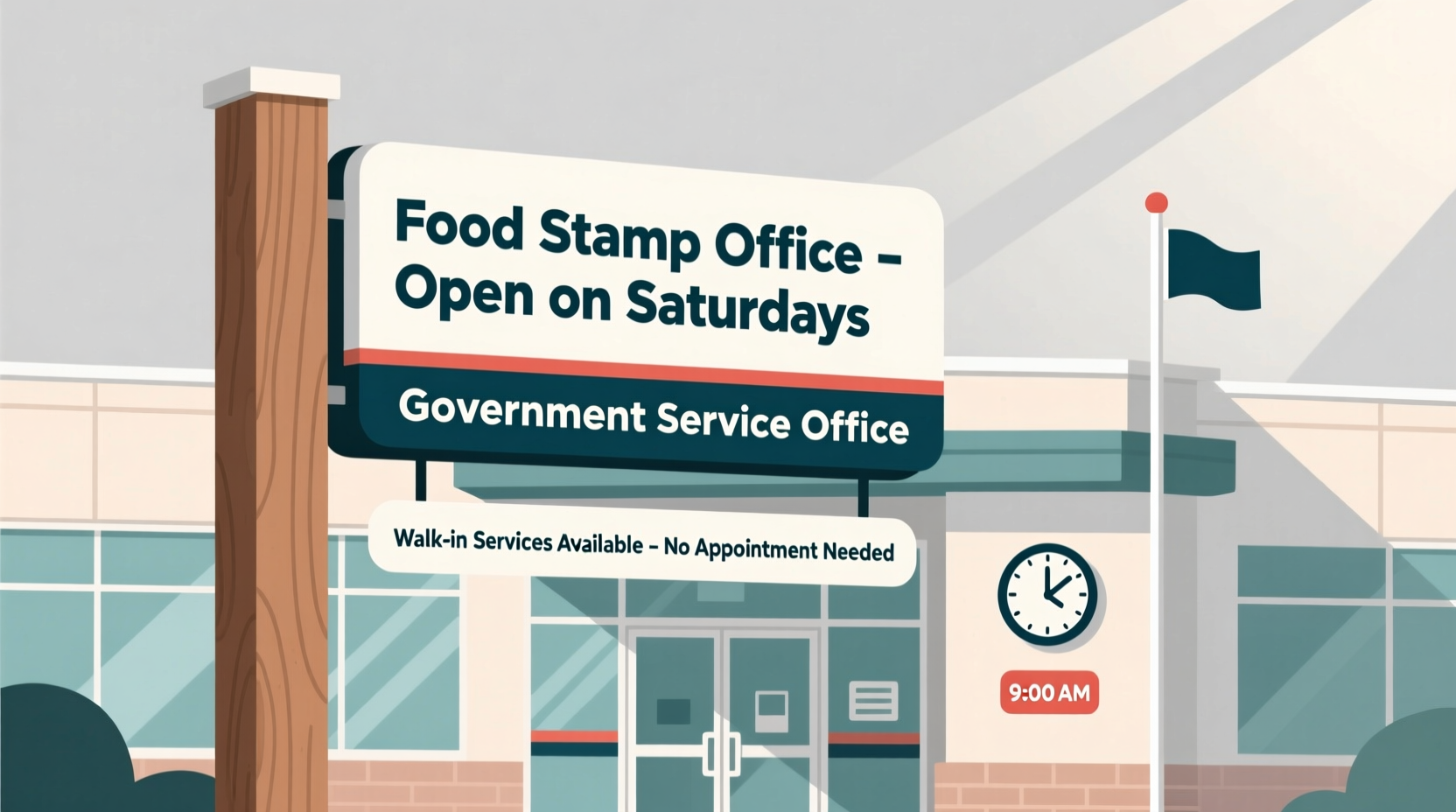 is the food stamp office open on saturday
