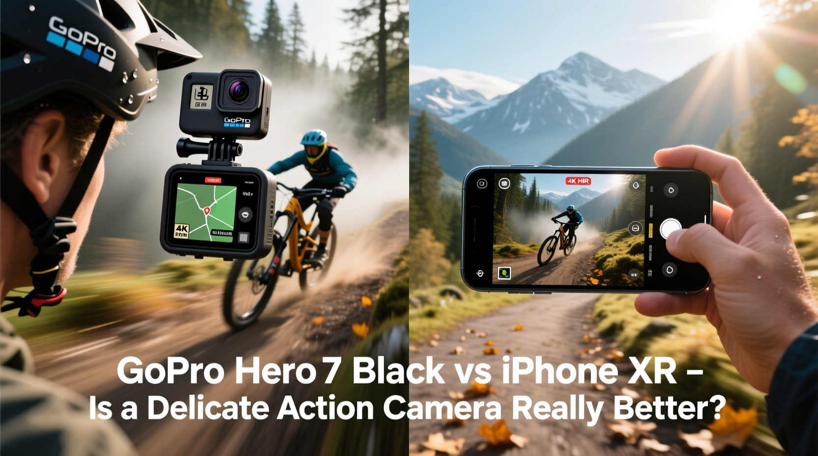 gopro hero 7 black vs iphone xr is a dedicated action camera really better than your phone