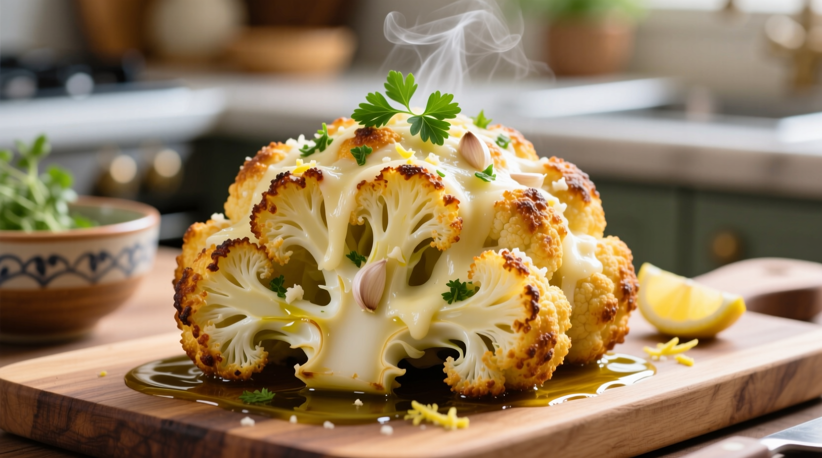 garlic parmesan cauliflower