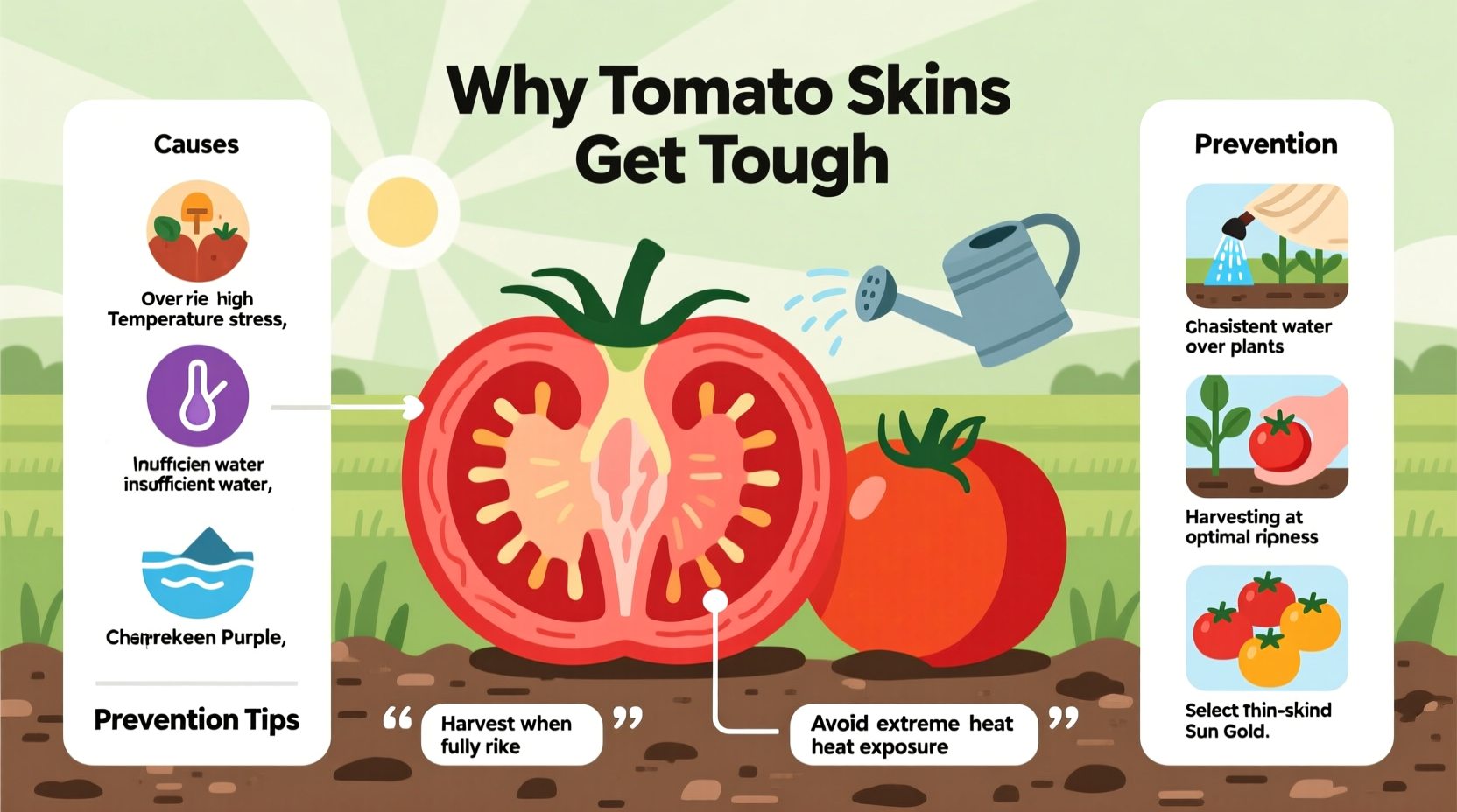 why are my tomato skins so tough causes and prevention tips