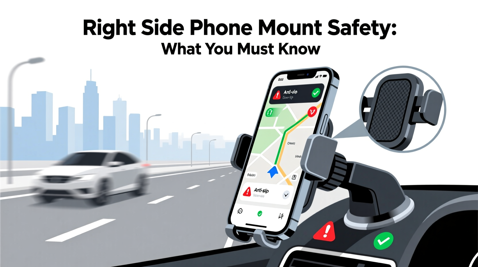 Right Side Phone Mount Safety: What You Must Know