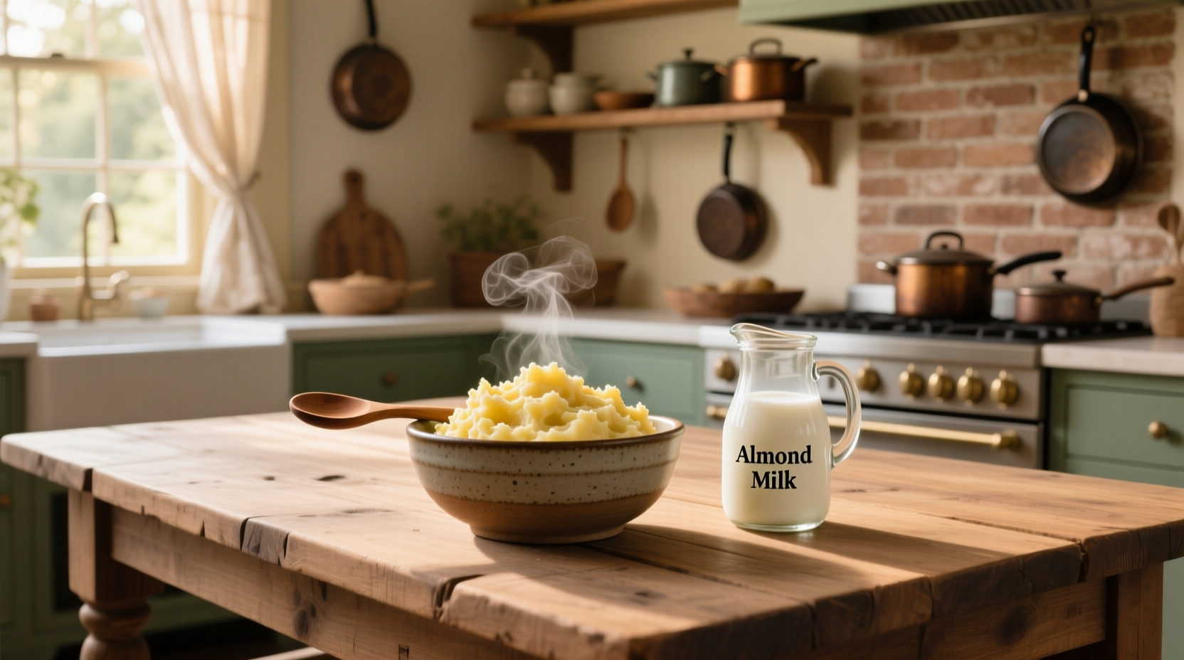 almond milk in mashed potatoes what works