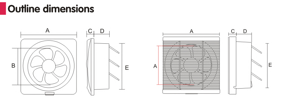 outline dimensions