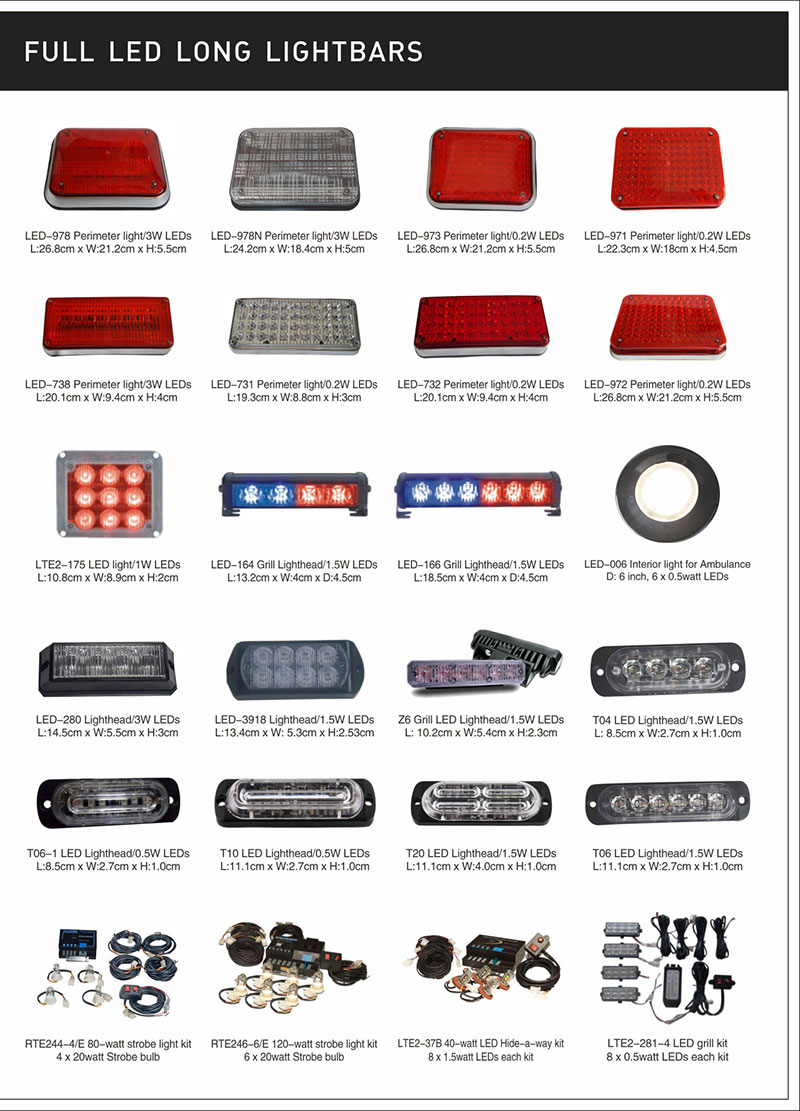 Factory Chinese made Red Blue strobe 12 24V strobe red blue led flashing light warning