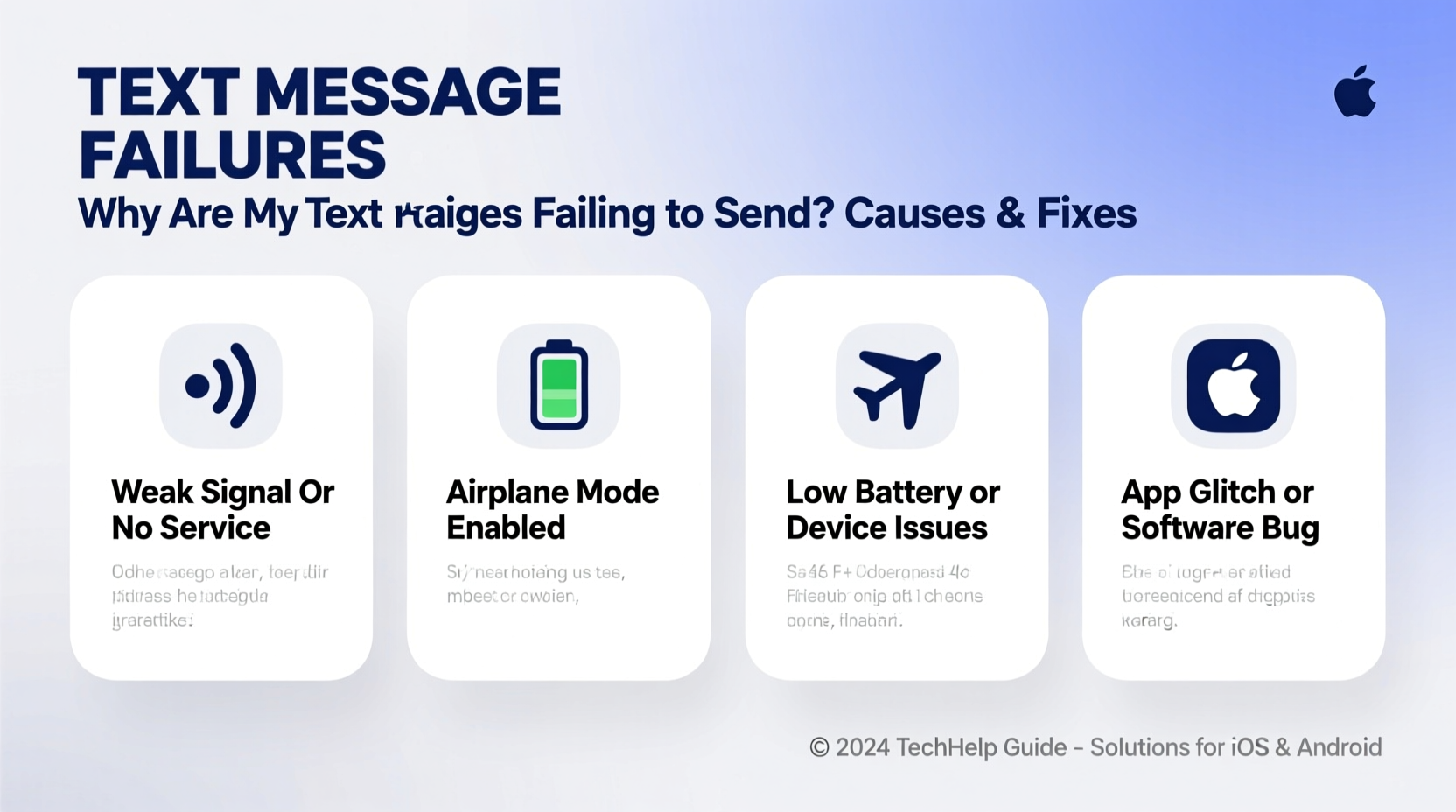 why are my text messages failing to send reasons fixes