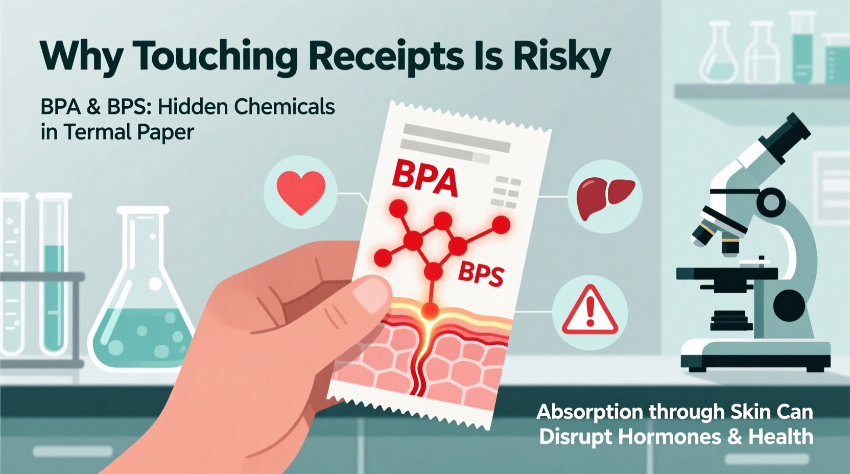 why is touching receipts bad bpa bps health concerns