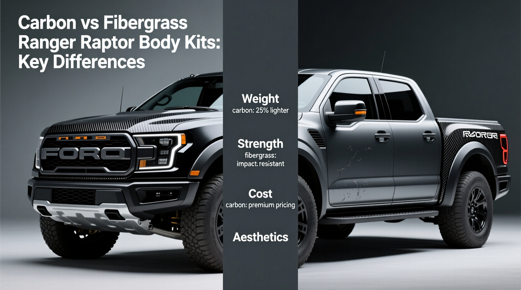 carbon vs fiberglass ranger raptor