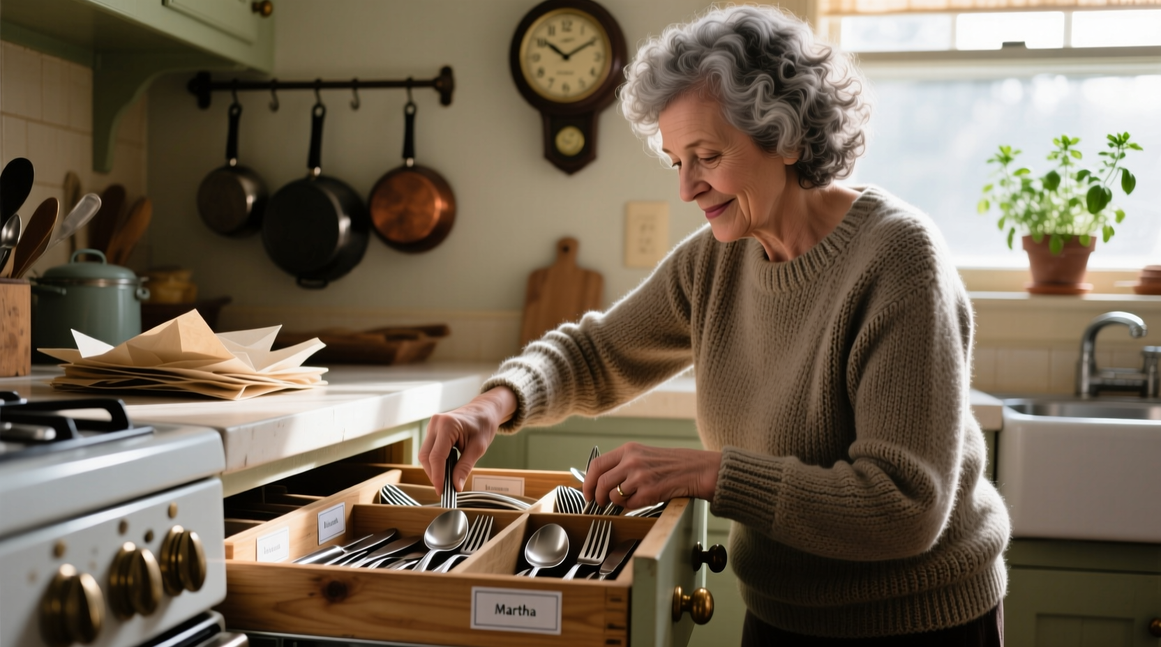 martha organizing trick