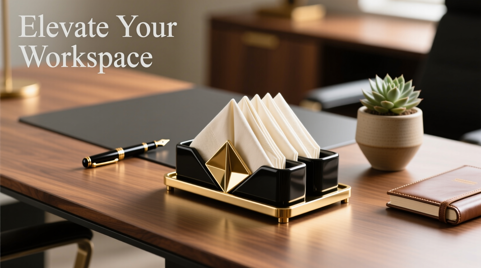 elevate your workspace stylish tips for using a luxury napkin organizer on your desktop
