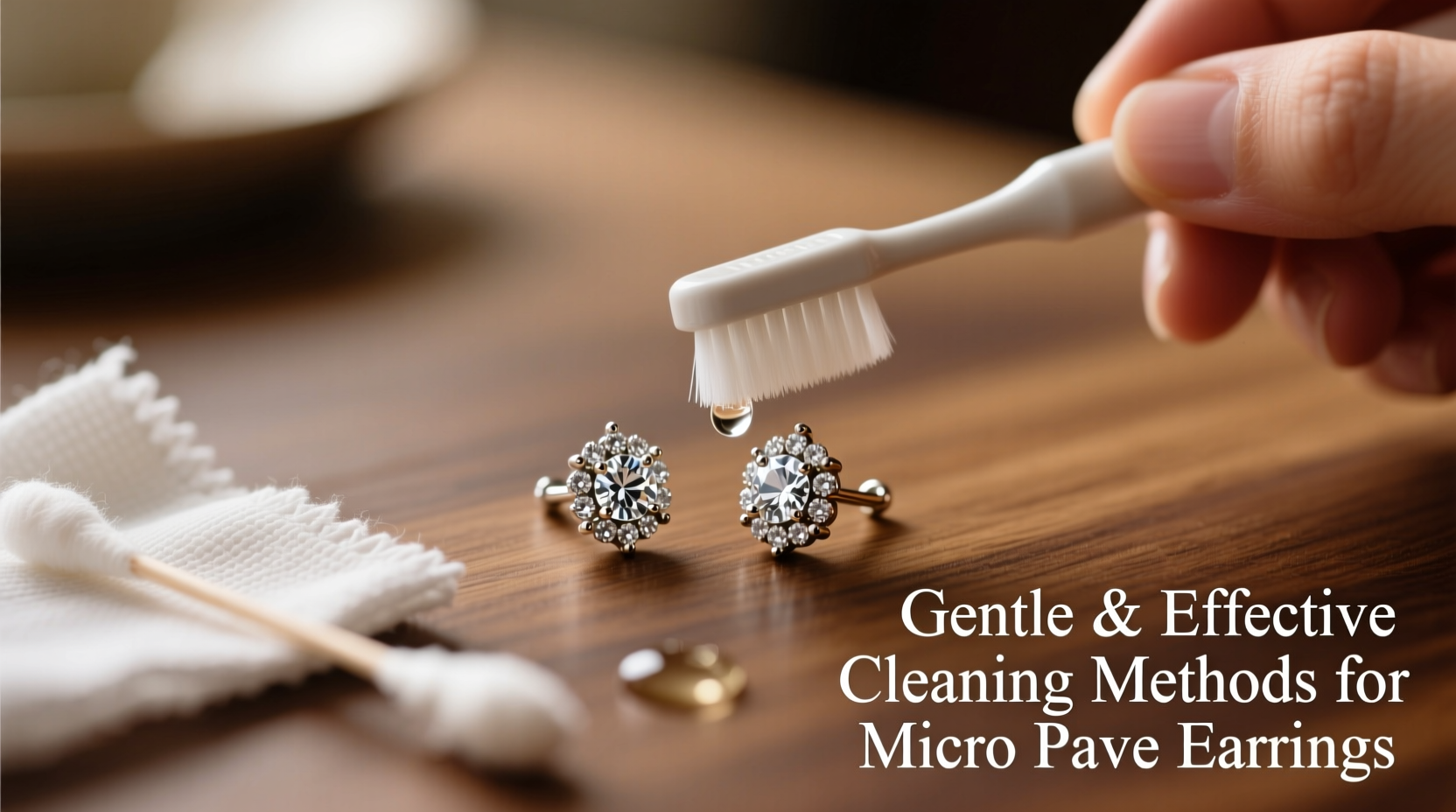 effective and gentle methods to clean micro pave earrings safely at home