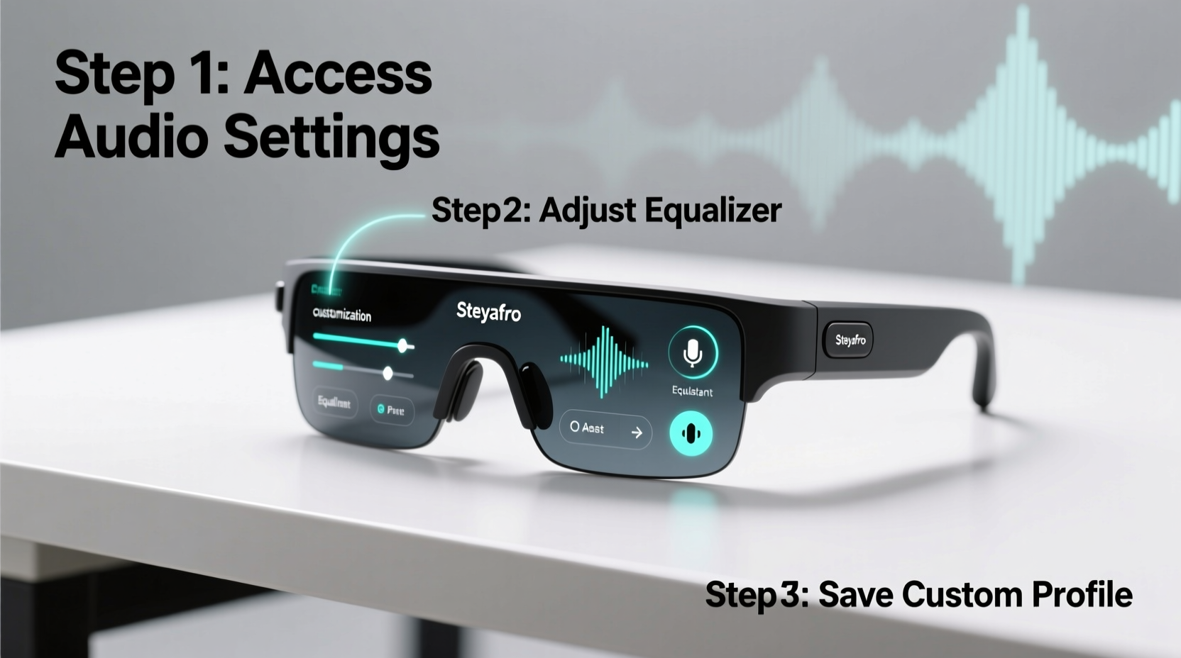 mastering audio customization on steyafro smart glasses a step by step guide