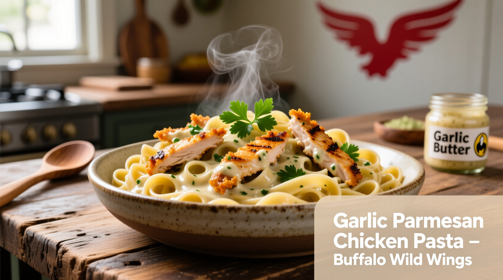Authentic Buffalo Wild Wings Garlic Parmesan Chicken Pasta Recipe