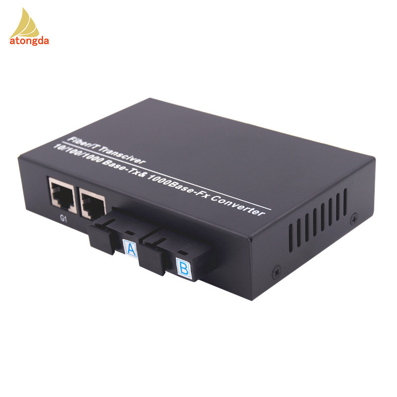 2 Port Gigabit Fiber Optic Ethernet Switch - ATD-GS220