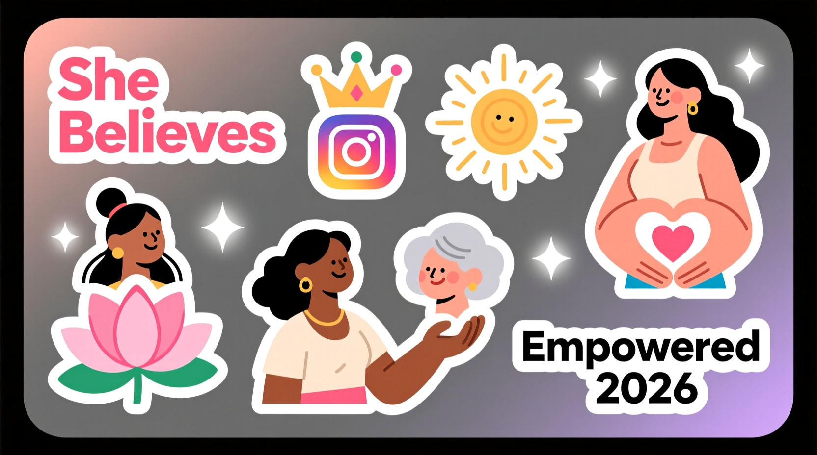 instagram womens day stickers