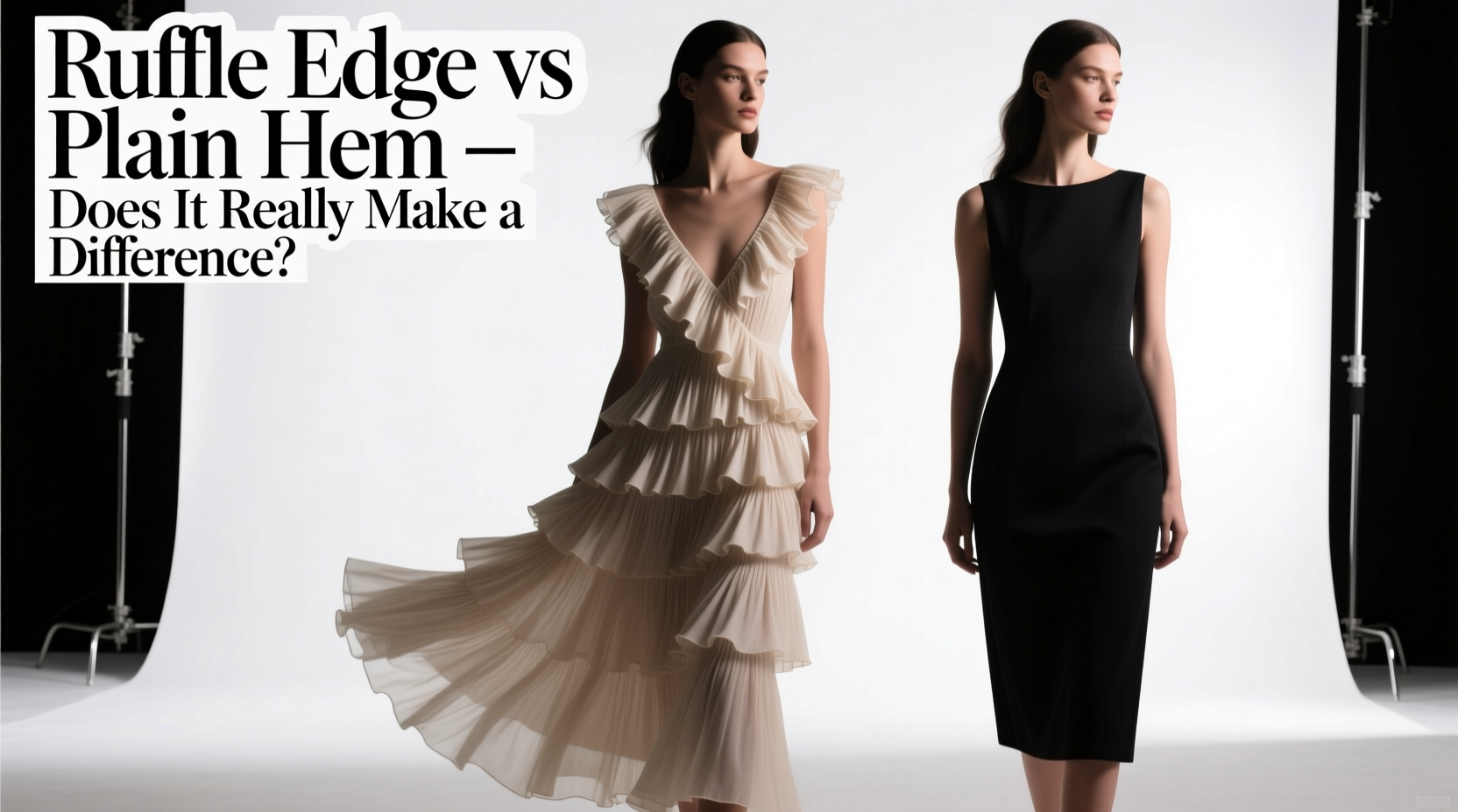 ruffle edge dress vs plain hem dress does the ruffle really make a difference