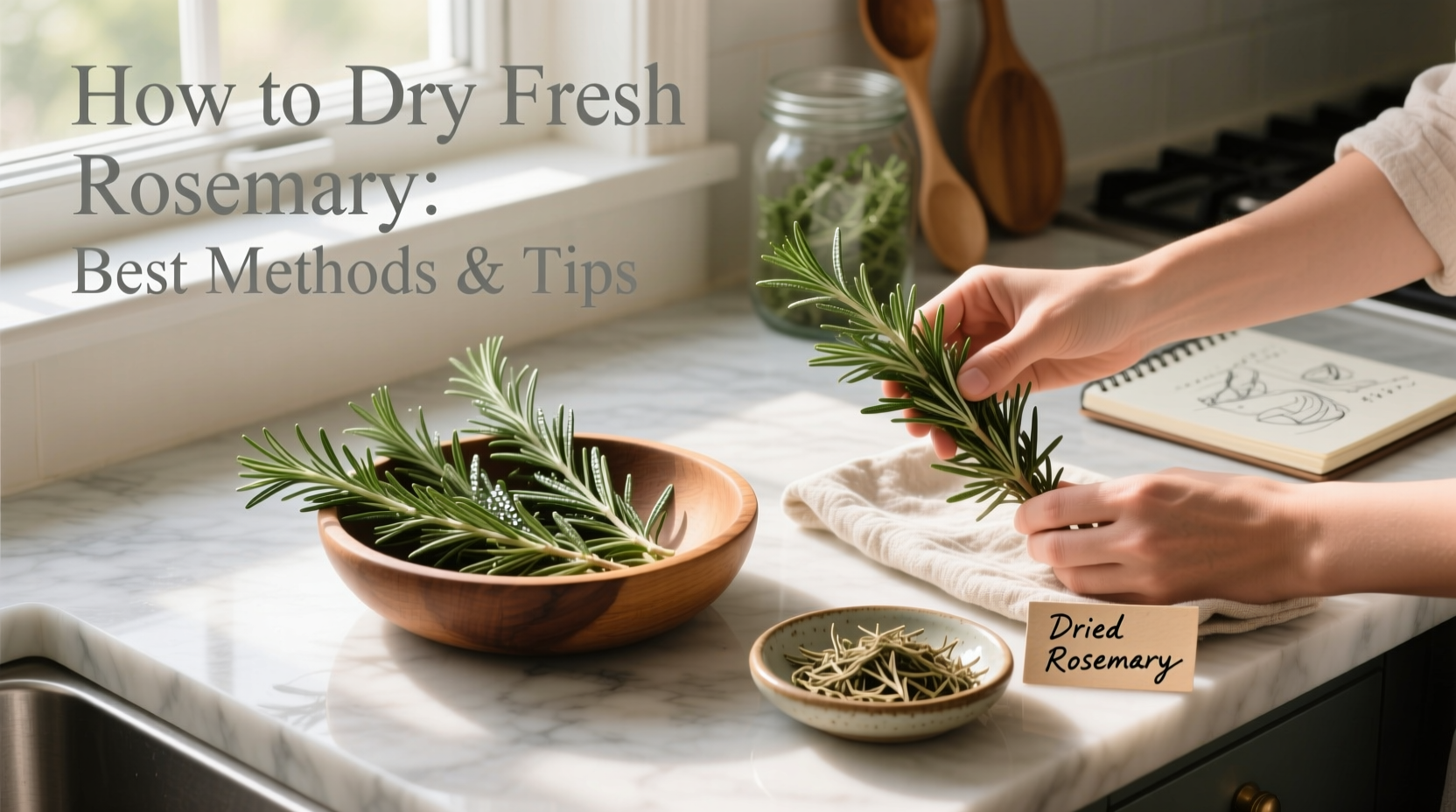how do i dry fresh rosemary