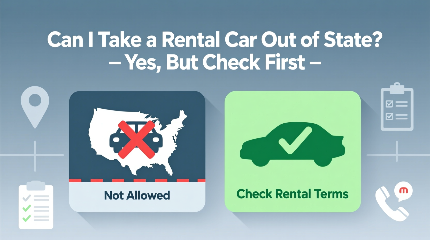 can i take a rental car out of state