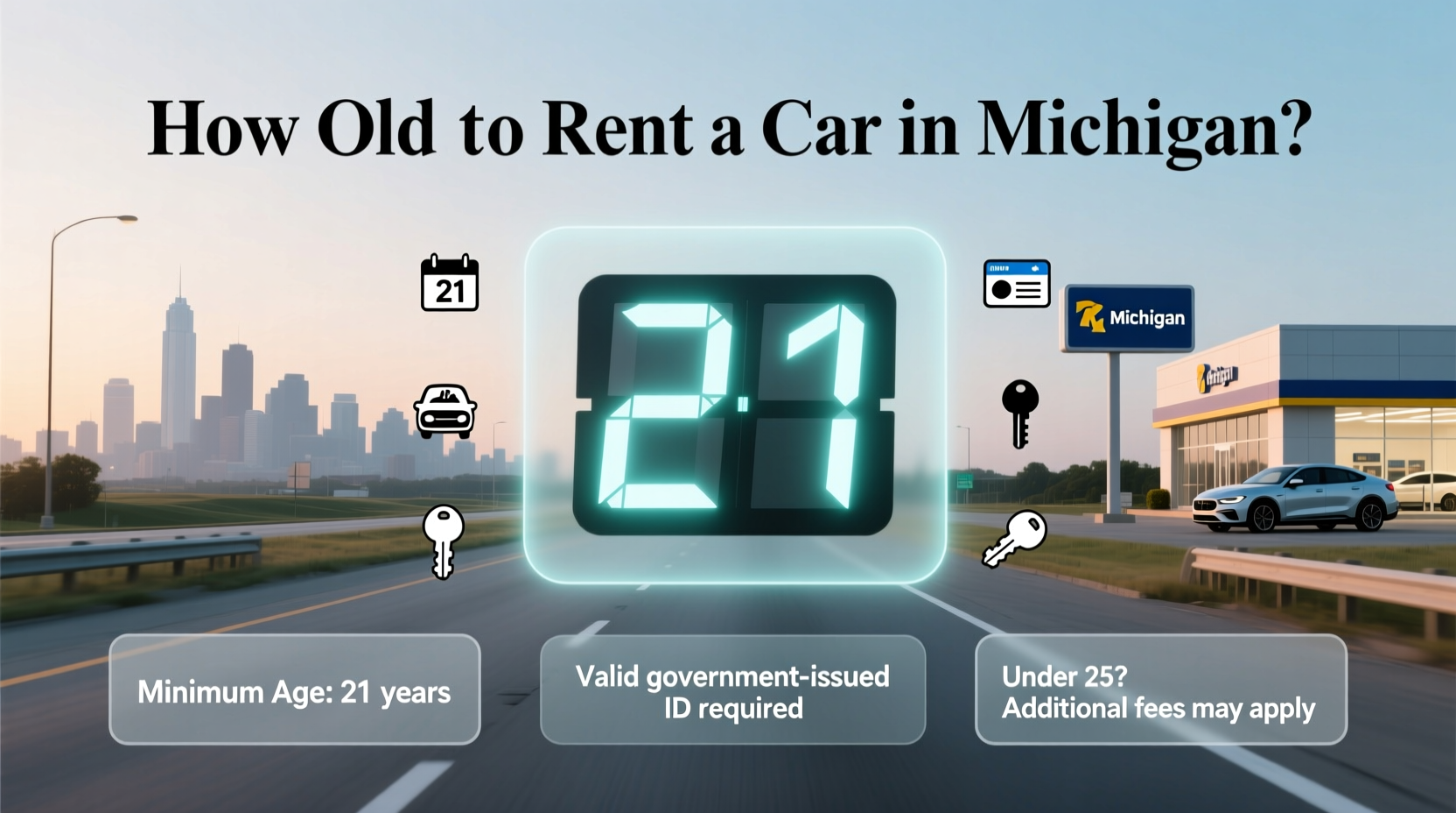 how old to rent a car in michigan