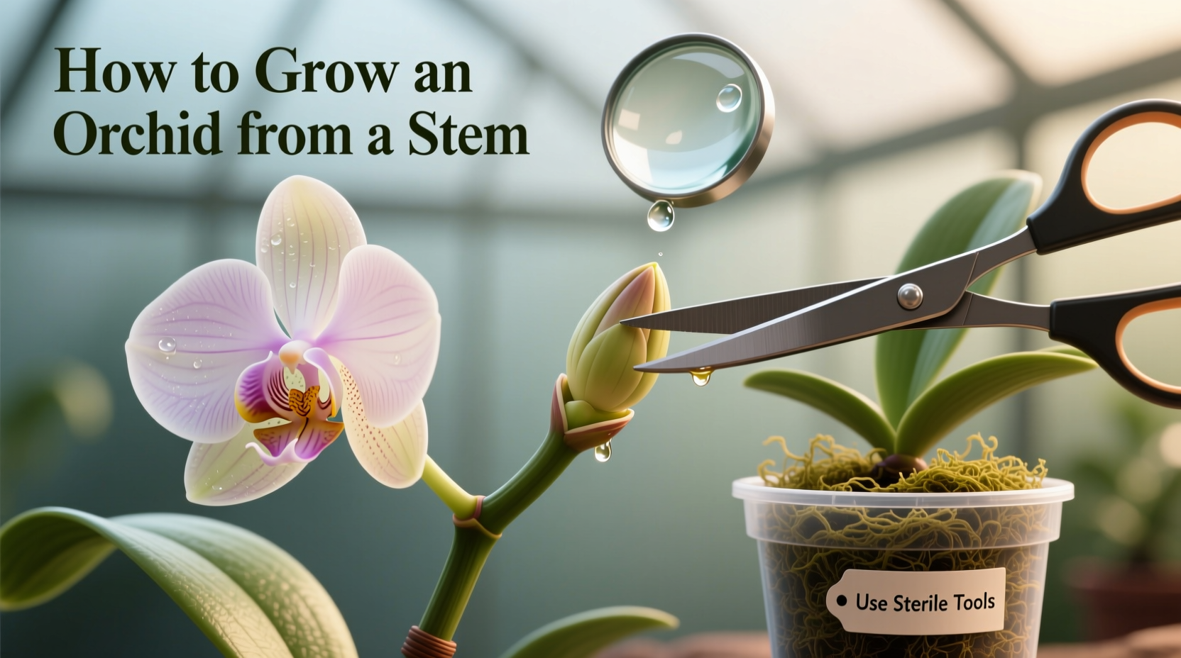 how to grow an orchid from a stem