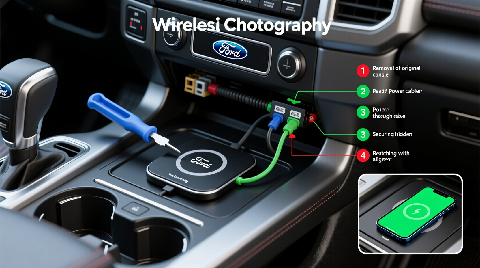 f150 console wireless install