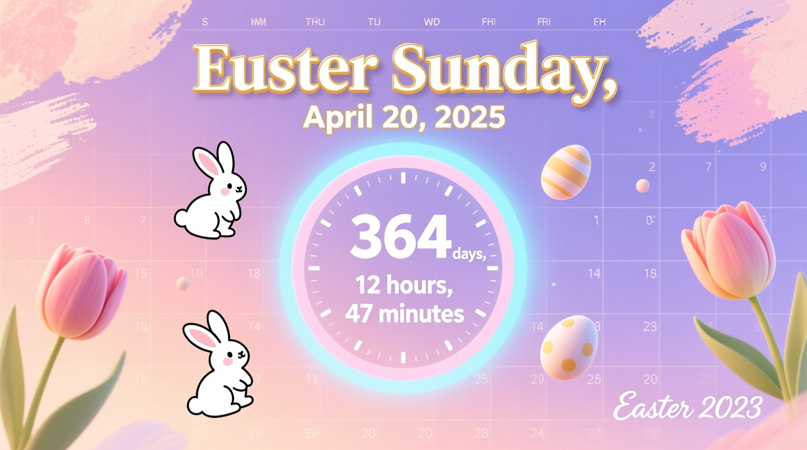 how many more days till easter 2025