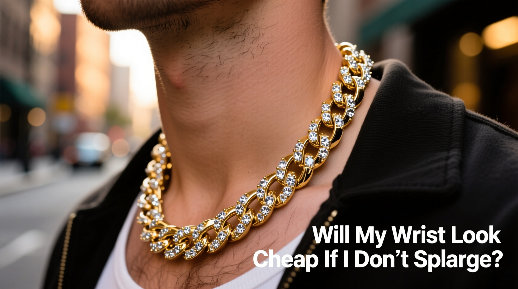 moissanite vs gold plated cuban link will my wrist look cheap if i dont splurge 2