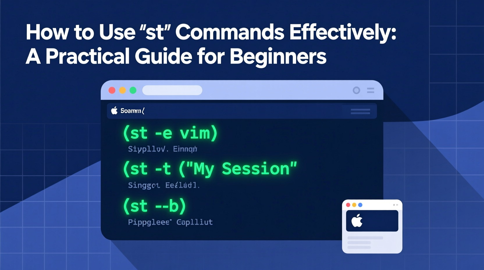 how to use st commands effectively a practical guide for beginners