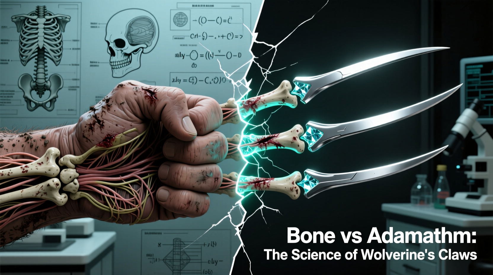 why does wolverine have claws bone vs adamantium origins