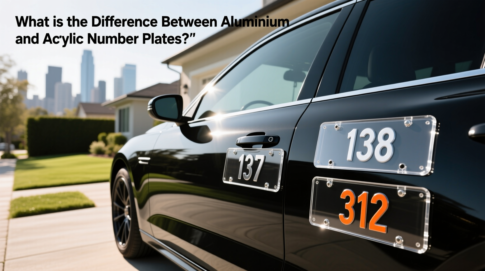 How to Choose Acrylic Number Plates, What Is the Difference Between Aluminium and Acrylic?