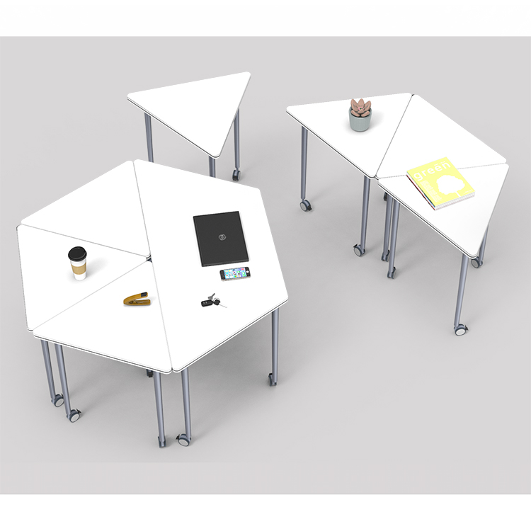 Modern office desk trapezoidal negotiating table conference meeting table