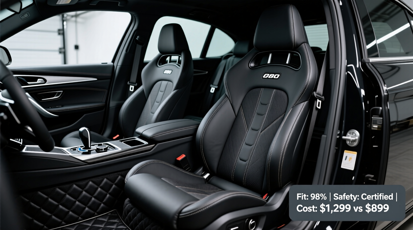 f80 vs oem bucket seats comparison