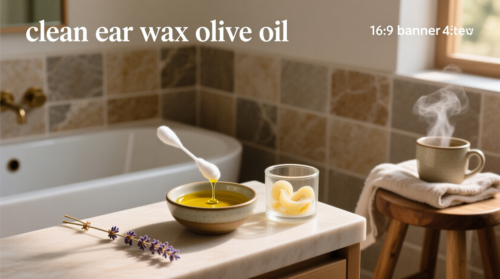 clean ear wax with olive oil