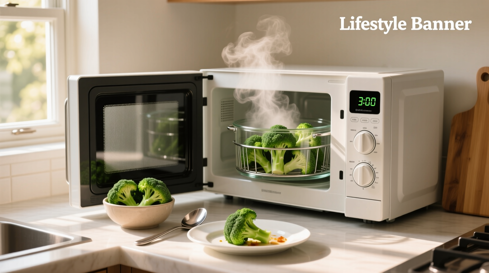 how long to steam broccoli in microwave