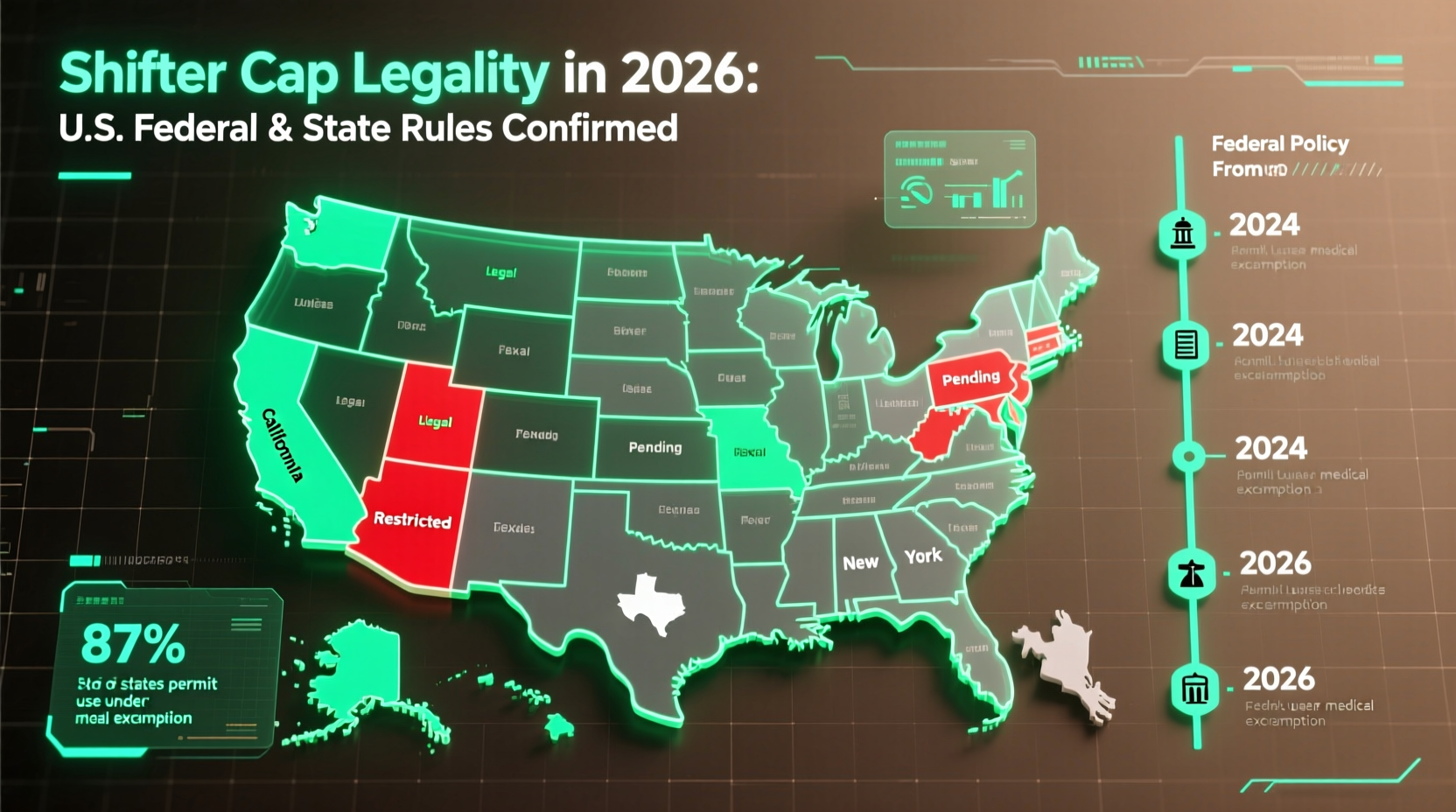 shifter cap legality 2026