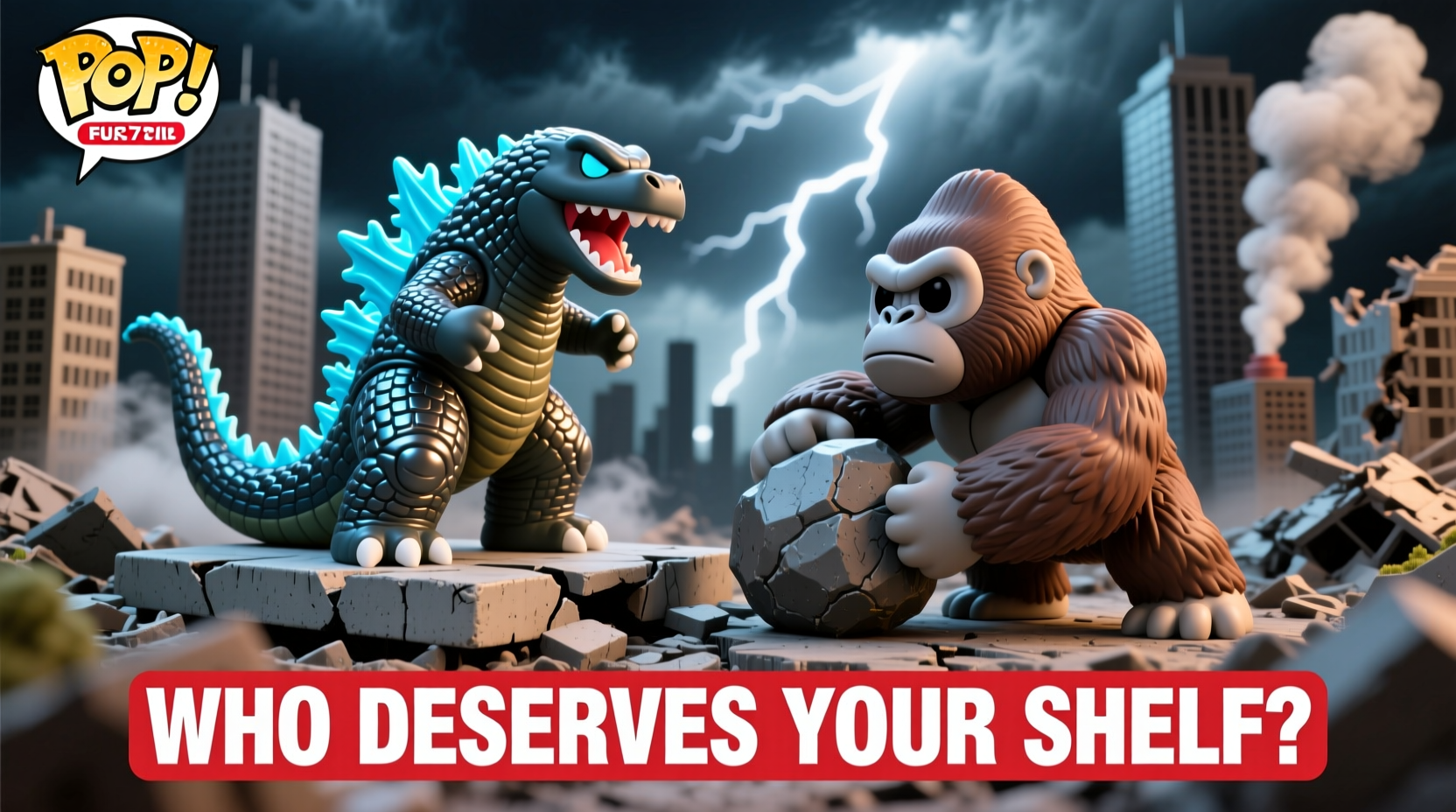 godzilla funko pop vs kong funko pop which monsterverse titan deserves a spot on your shelf