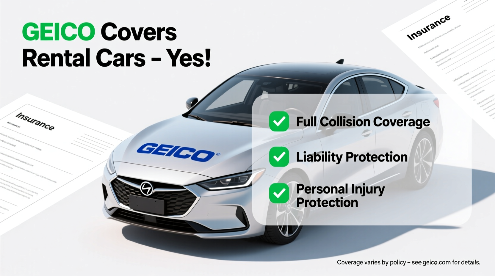 does geico car insurance cover rental cars