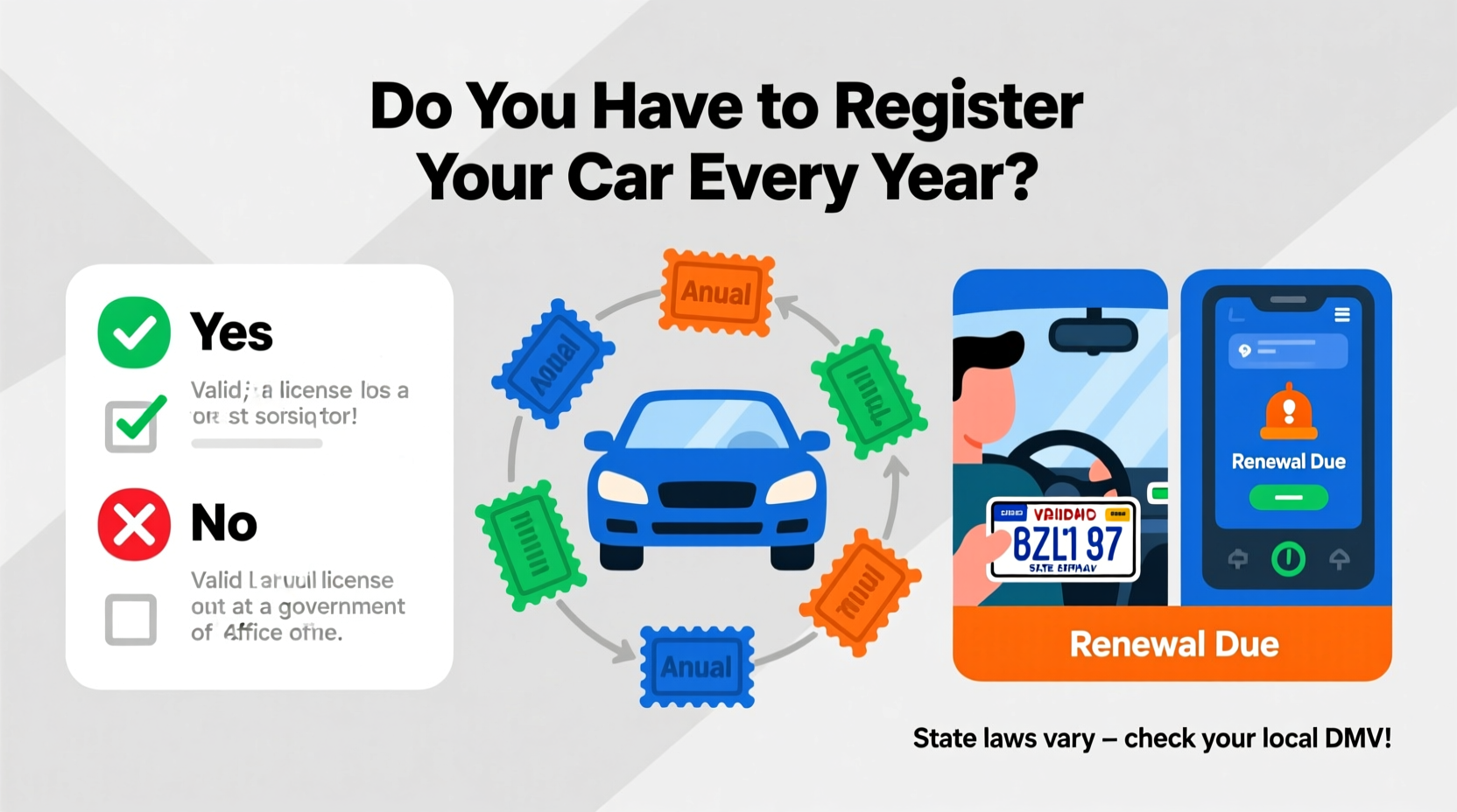 do you have to register your car every year
