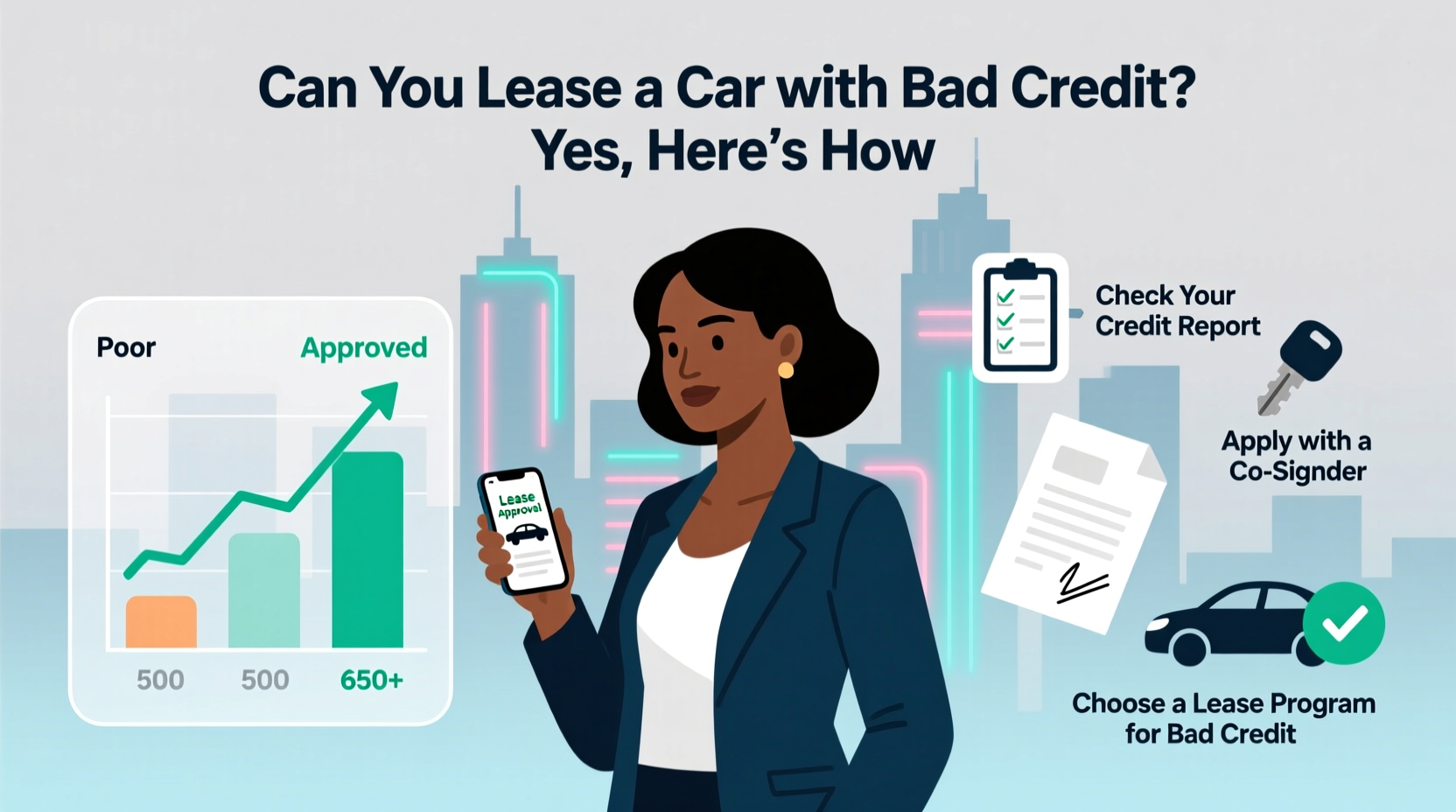can you lease a car with bad credit history