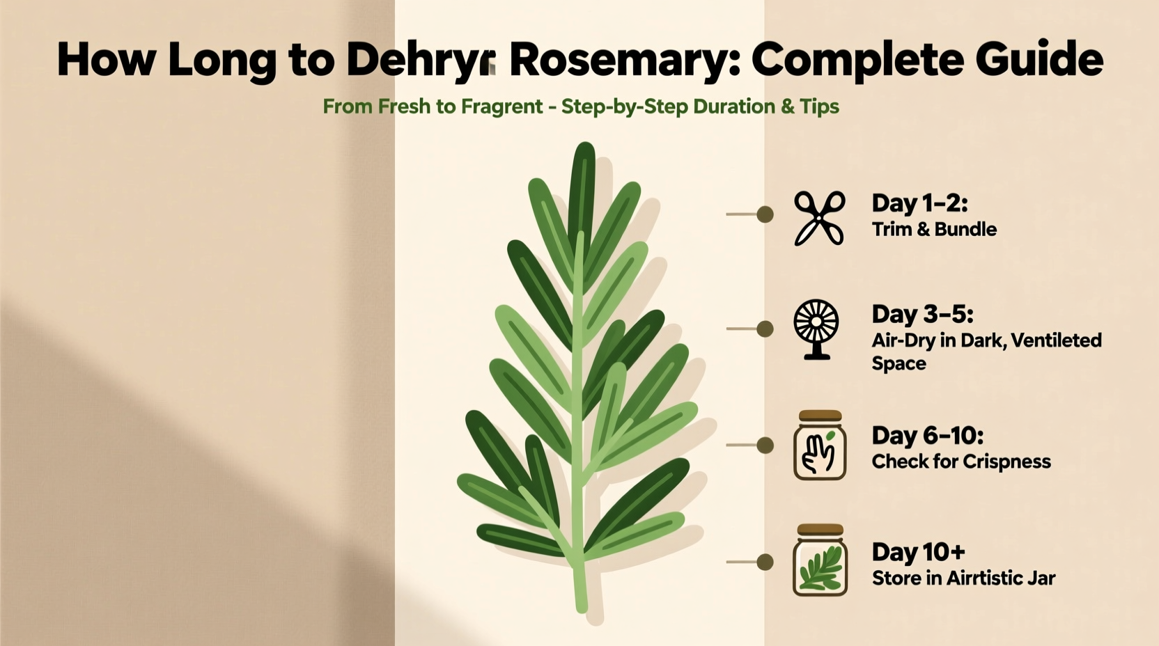 how long to dehydrate rosemary