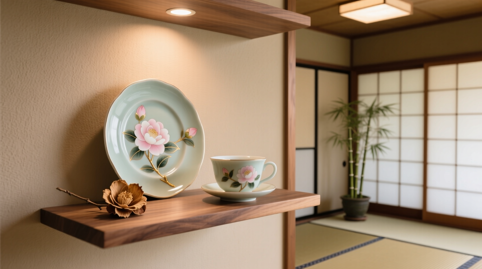 creative and stylish ways to display your camellia tea cup and plate set at home