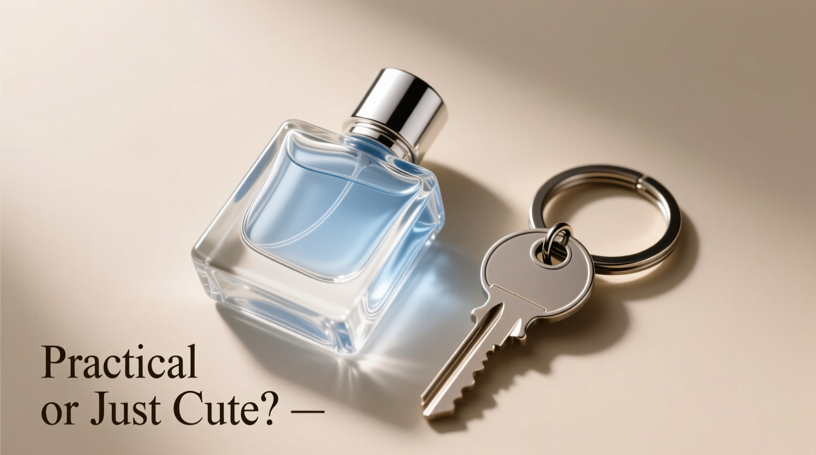 perfume bottle keychains vs regular keychains are they actually practical or just cute 2