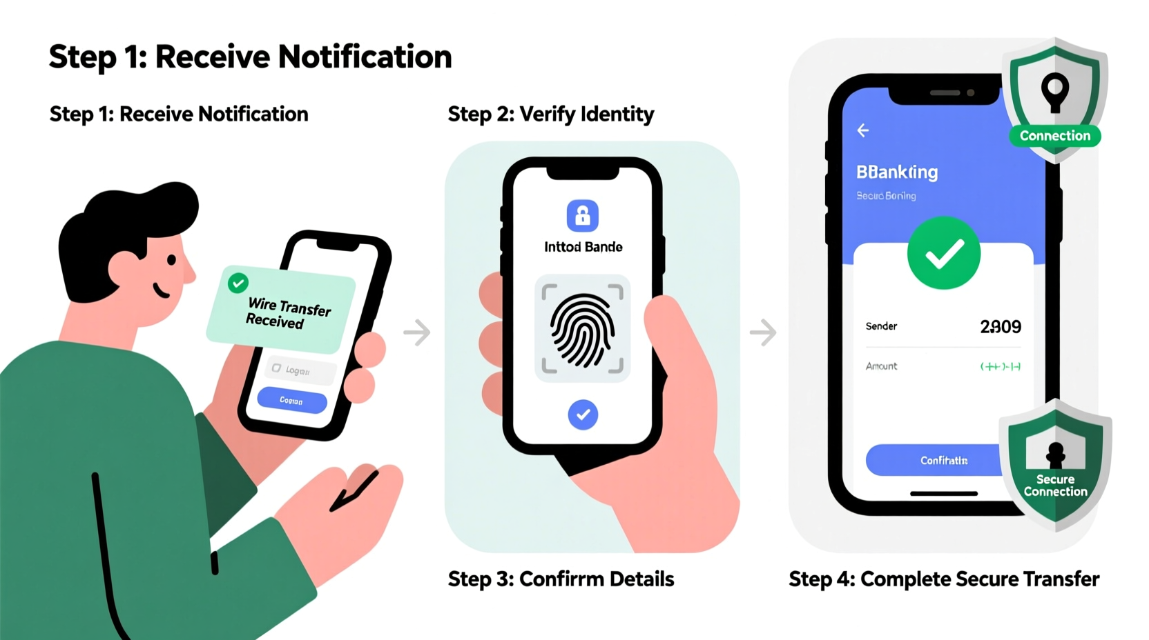 step by step guide how to accept a wire transfer securely and easily