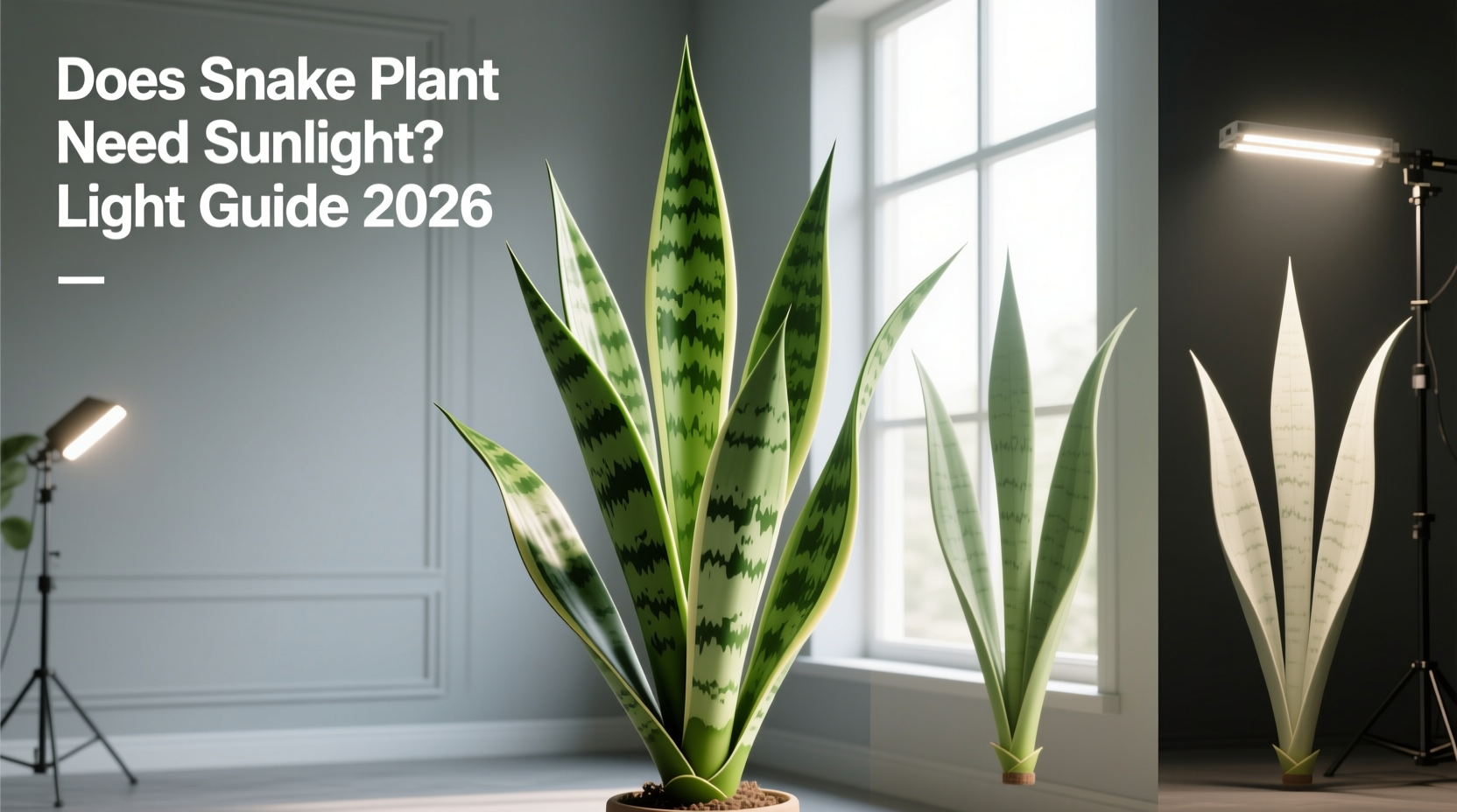 does snake plant need sunlight